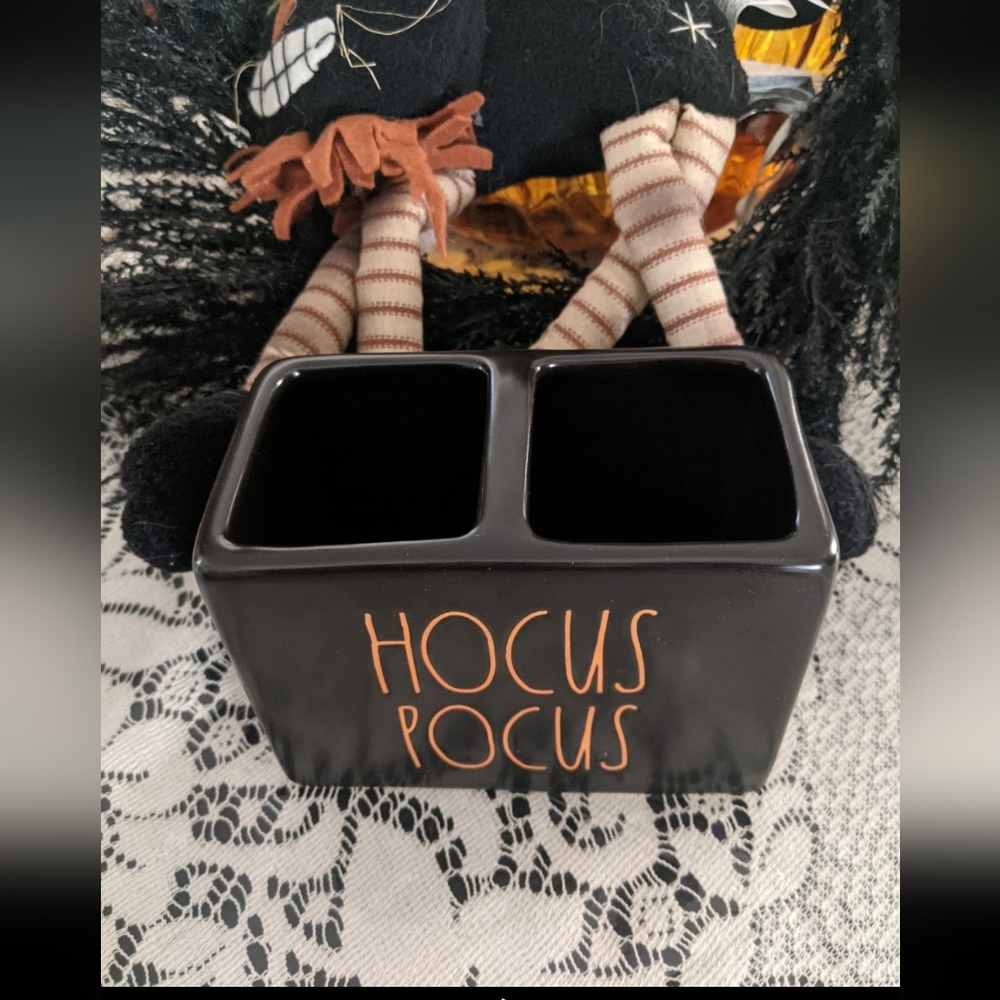 Rae Dunn Halloween Hocus Pocus Holder Witchy Spooky Decor Bathroom Kitchen